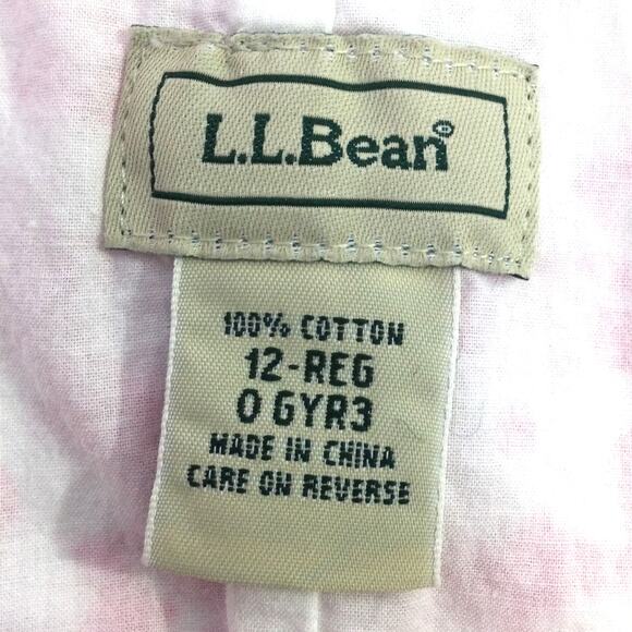 L.L. Bean Women's Pink Floral Lightweight Above the Knee Cotton A-line Skirt 12 - Picture 7 of 11